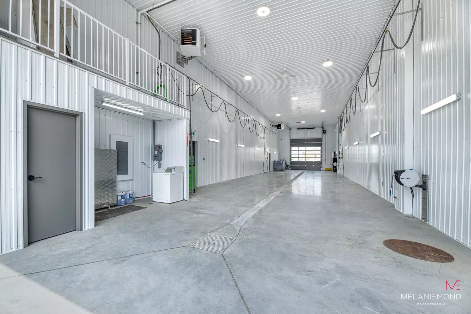 Intérieur bâtiment industriel Épandage YFL – projet Gestion BGC Joliette