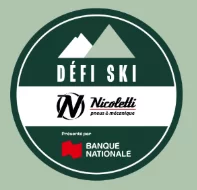 Logo Défi Ski Nicoletti présenté par Banque Nationale – implication BGC Lanaudière